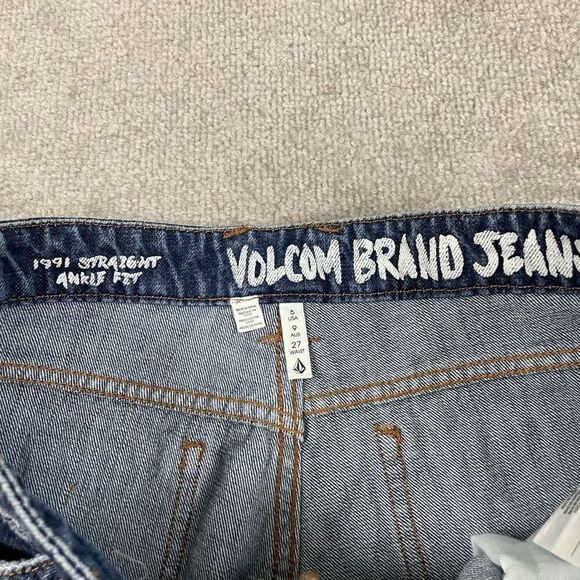 NWT Women’s VOLCOM 1991 Straight Leg Jeans Size 27 Ankle Fit Medium Wash $65 - Picture 6 of 6